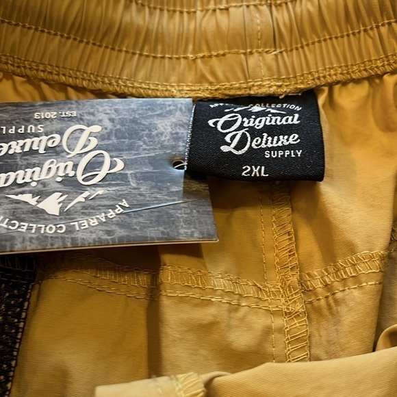 NWToriginal deluxe supply-2XL-khaki-swim trunks, beach shorts, elastic waistband - Picture 8 of 13